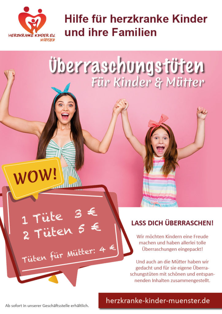herzkranke-kinder-muenster-Ueberraschungstueten-Poster