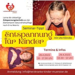 Workshop Entspannung (EGP) @ Geschäftsstelle Herzkranke Kinder e.V.